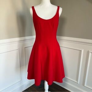 Betsy & Adam Red Sleeveless  Dress Size 6